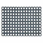 Astra Quadro Rubber Mat 60 x 80cm - Black